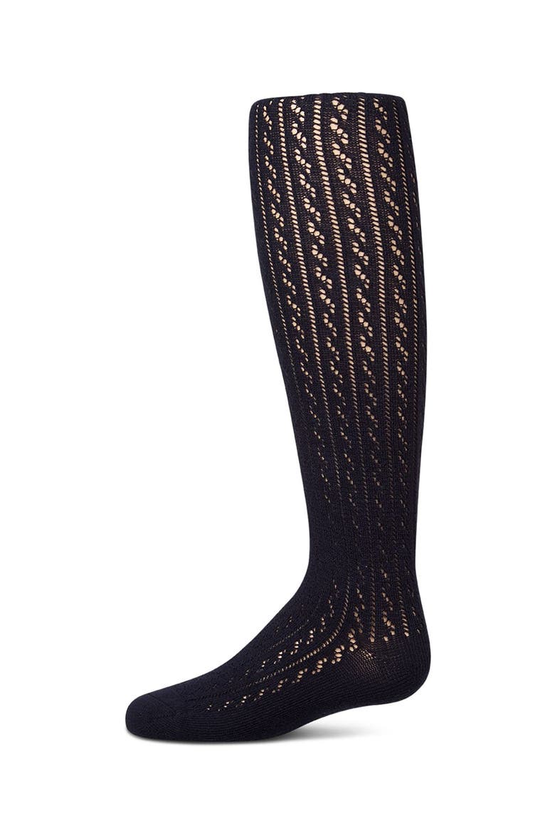Pelerine Stitch Blend Tights, Main, color, Navy