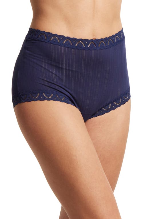 Hanky Panky Mellowluxe™ High Waist Boyshorts In Blue