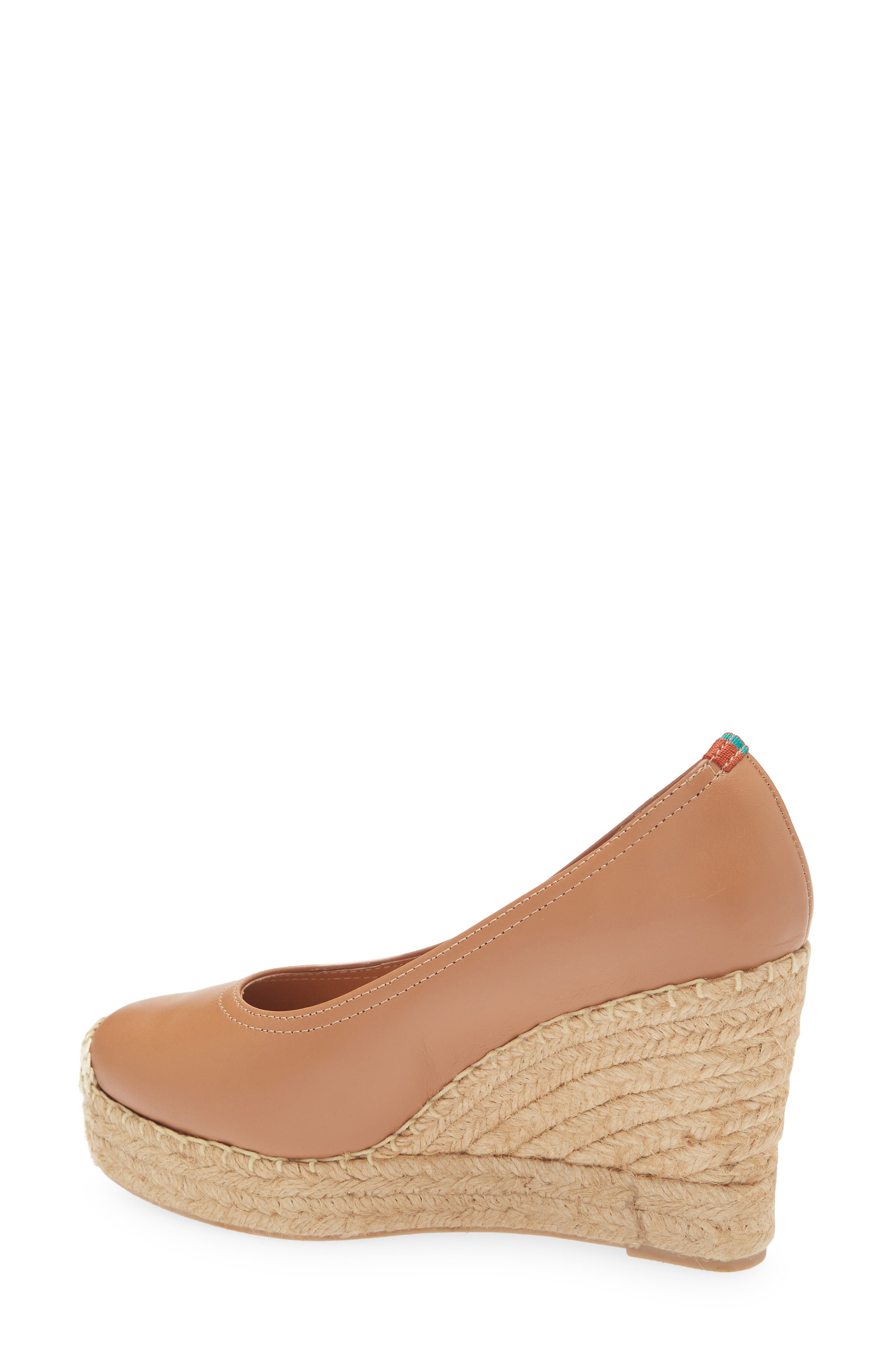 Penelope Chilvers Scoop Espadrille Platform Wedge Pump, Alternate, color, Tan