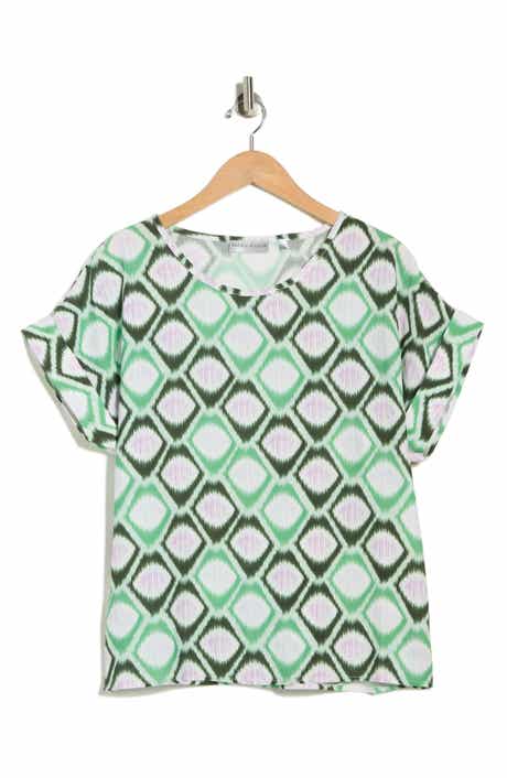 PATRIZIA LUCA Honeycomb Print Top