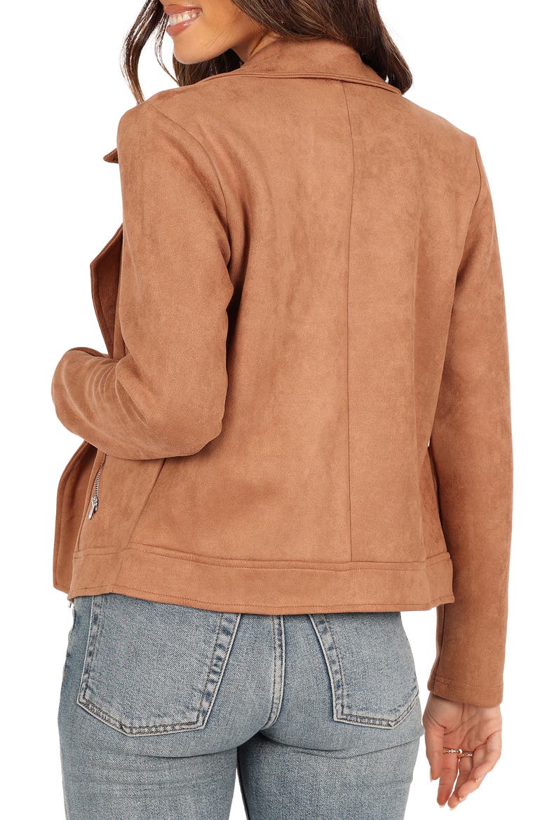 Spencer Faux Suede Jacket, Alternate, color, TAN