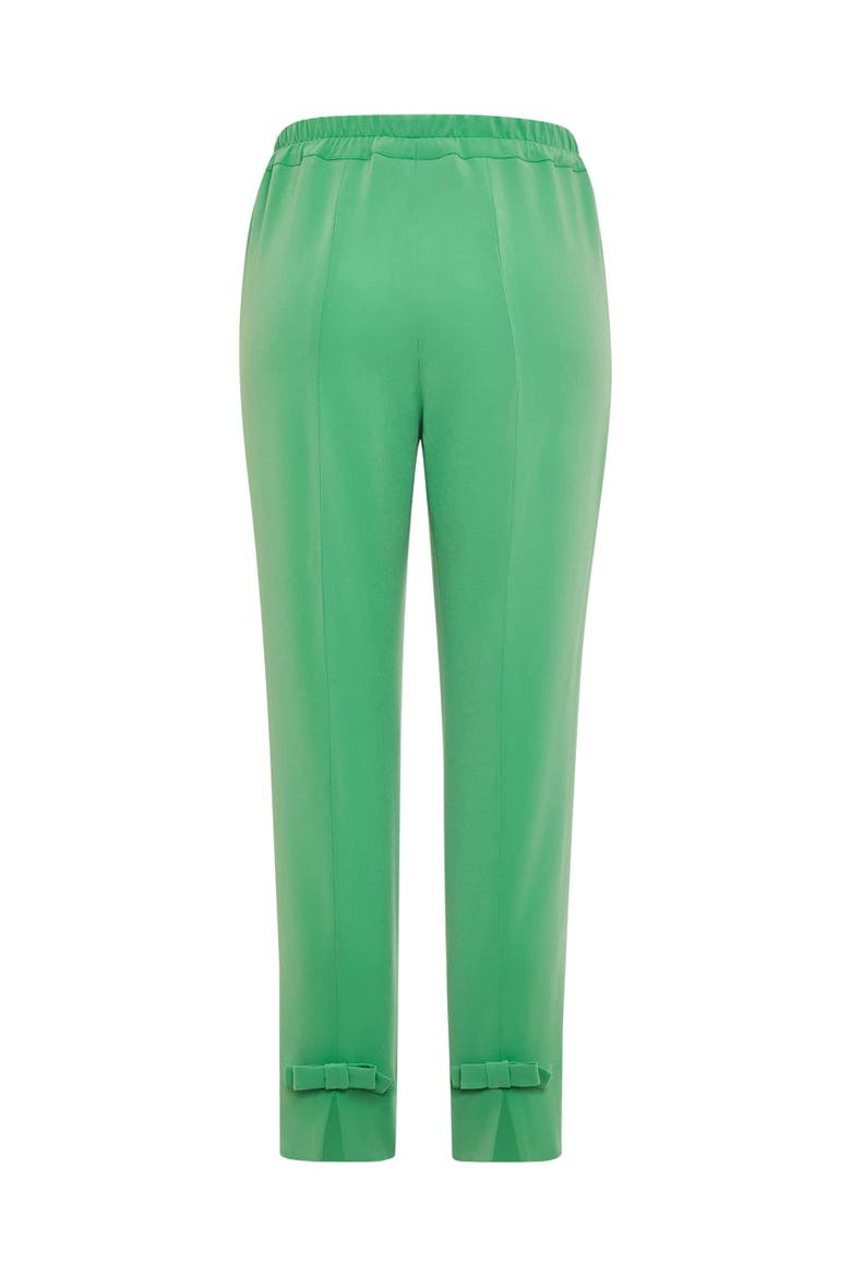 Straight Travel Save Pants With Bow Detail, Alternate, color, Green