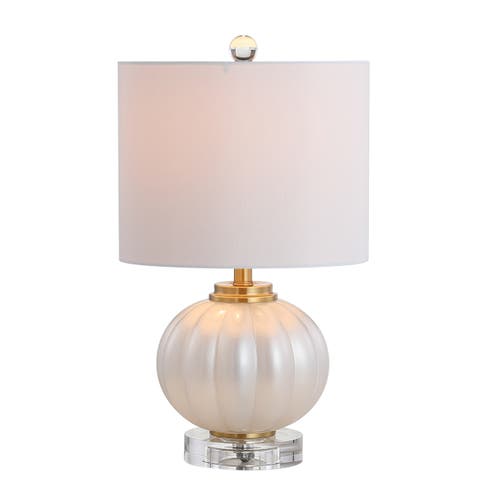 Pearl Glass/Crystal LED Table Lamp