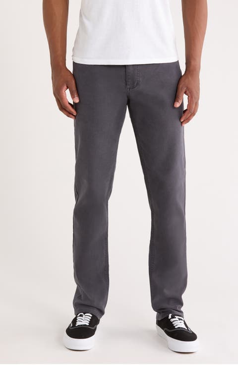 Flex Slim Straight Leg Stretch Twill Pants