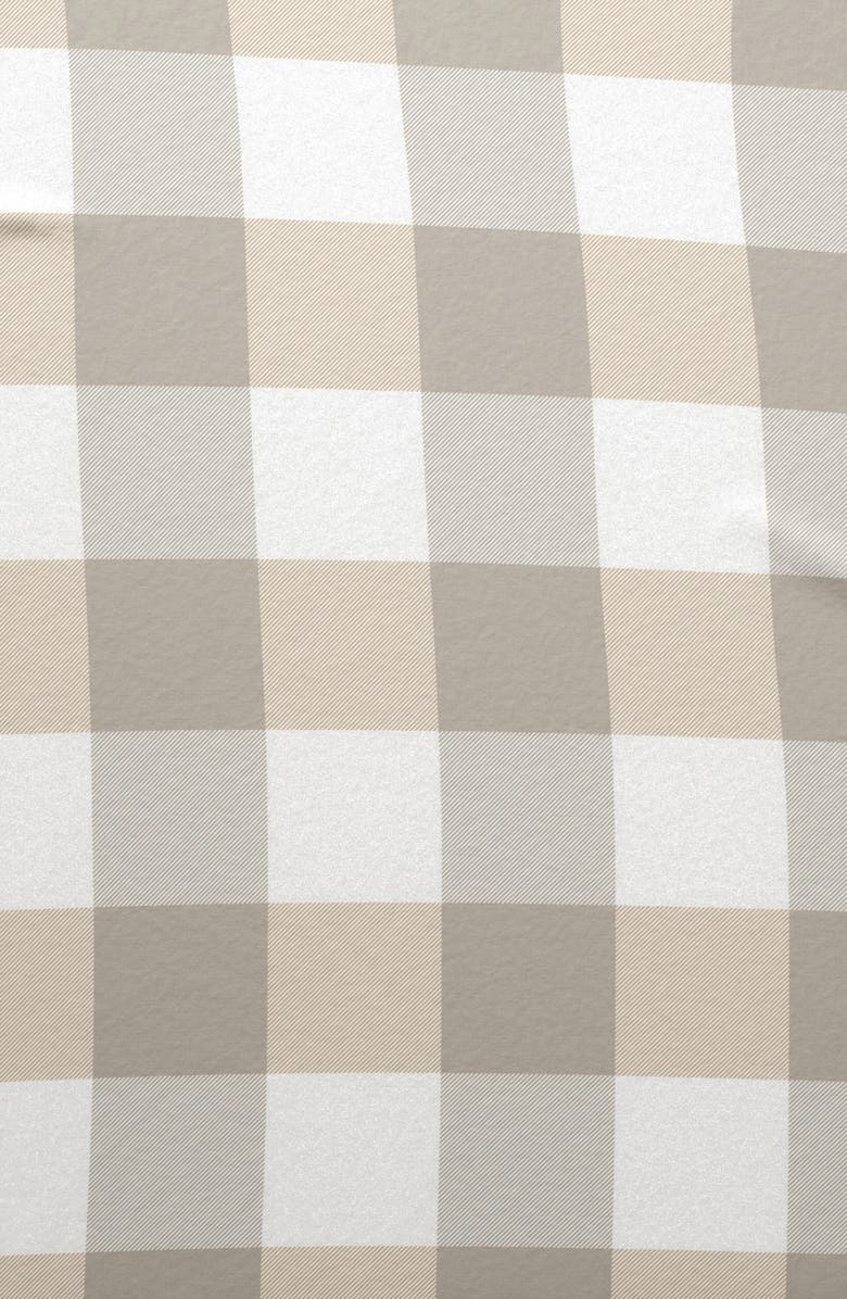 Woven & Weft Turkish Cotton Flannel Plaid Sheet Set, Alternate, color, Soft Taupe / Pale Grey