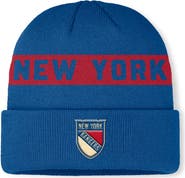 FANATICS Men's Fanatics Blue New York Rangers Centennial Authentic Pro Cuffed Knit Hat