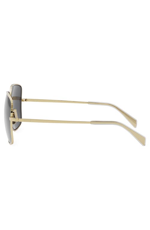 Celine Rhinestone Triomphe 59mm Square Sunglasses In Gold