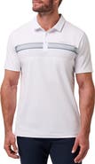 TravisMathew Perfect View Chest Stripe Cotton Blend Piqué Polo