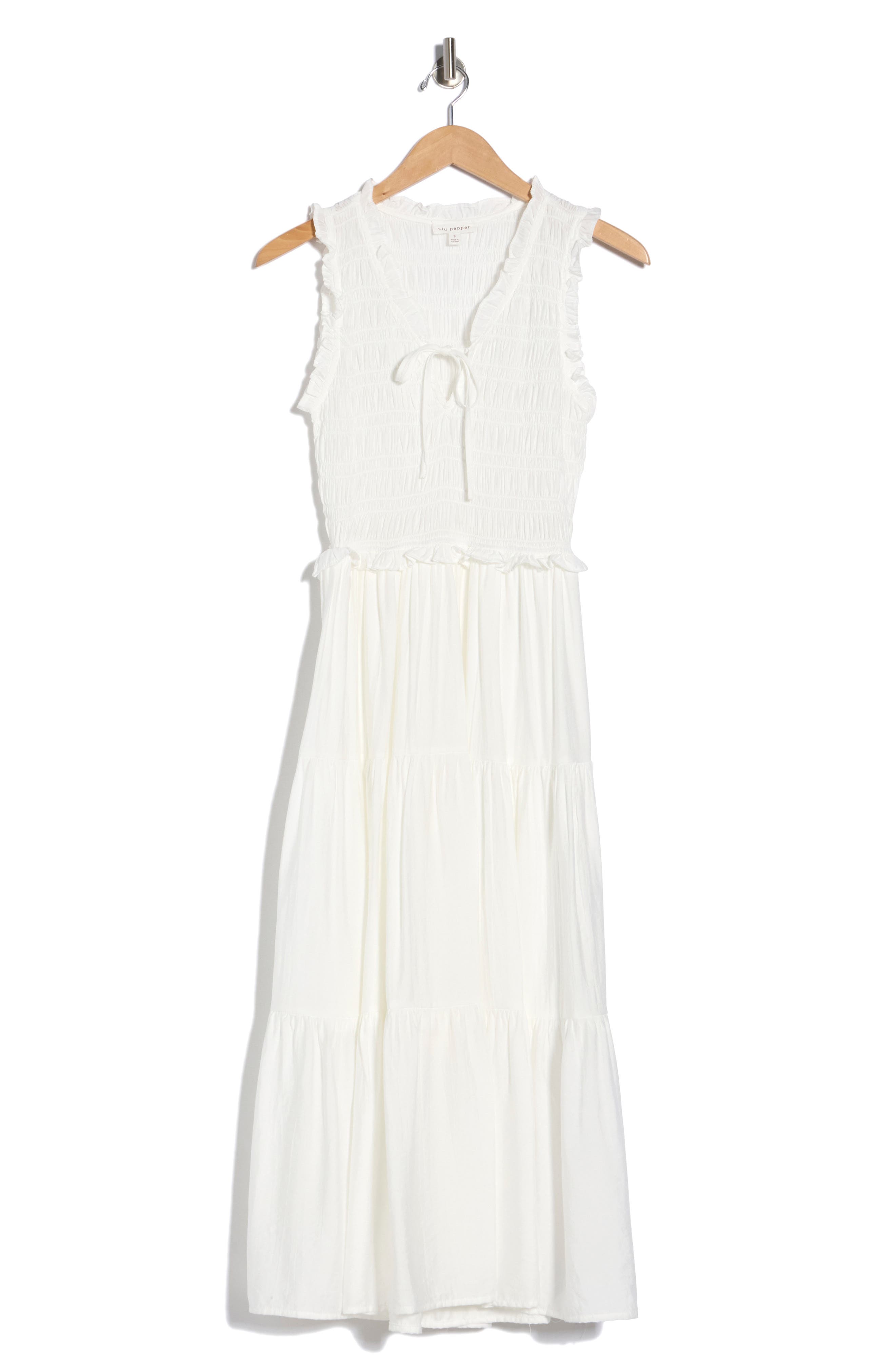 Blu Pepper Smocked Tiered Dress