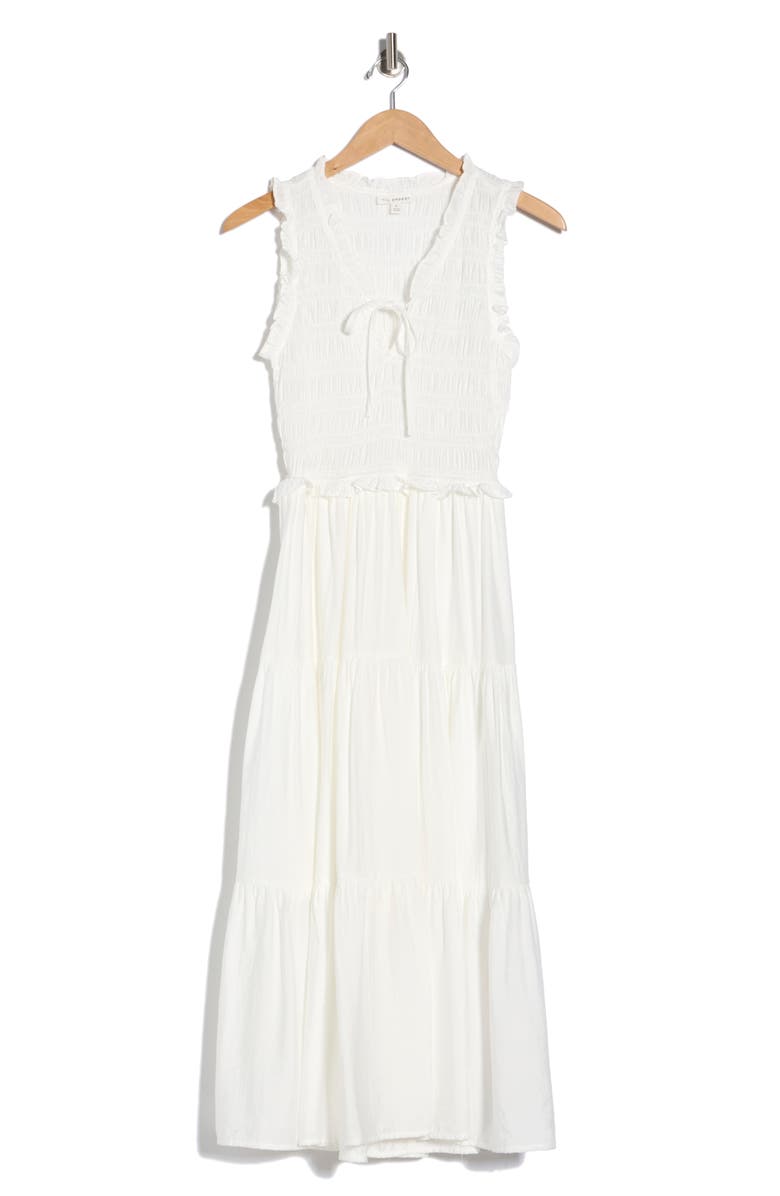 Blu Pepper Smocked Tiered Dress, Alternate, color, Off White