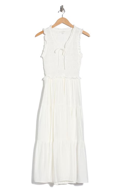 Smocked Tiered Dress