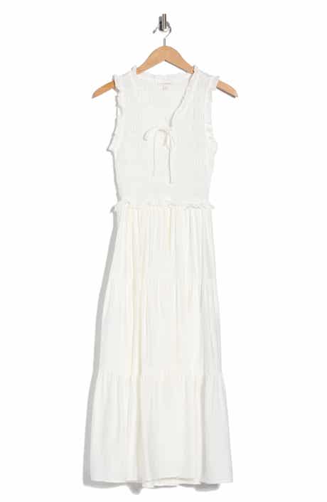 Blu Pepper Smocked Tiered Dress