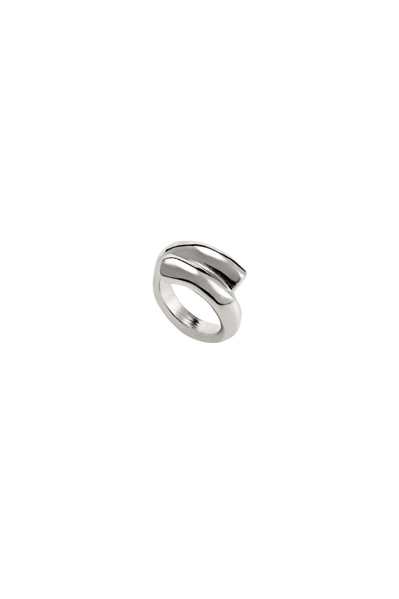 Closed Tube Ring, Alternate, color, Silver
