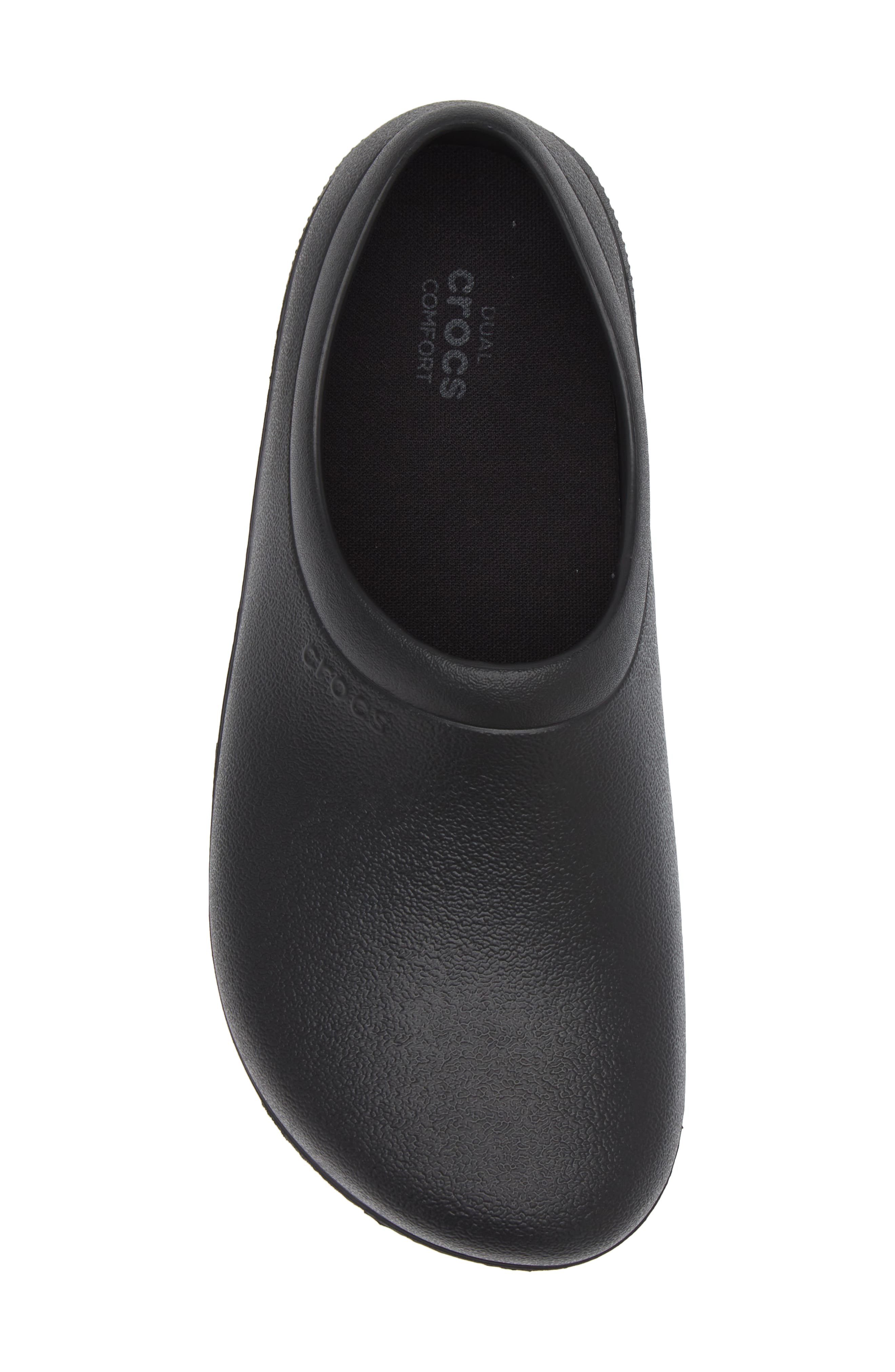 CROCS Gender Inclusive On the Clock Work Clog, Alternate, color, Black