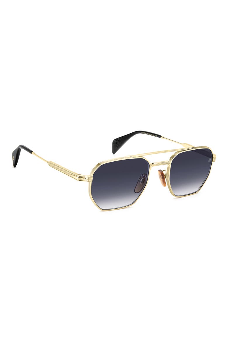 52mm Navigator Sunglasses, Alternate, color, GOLD BLACK/ BL SF AR