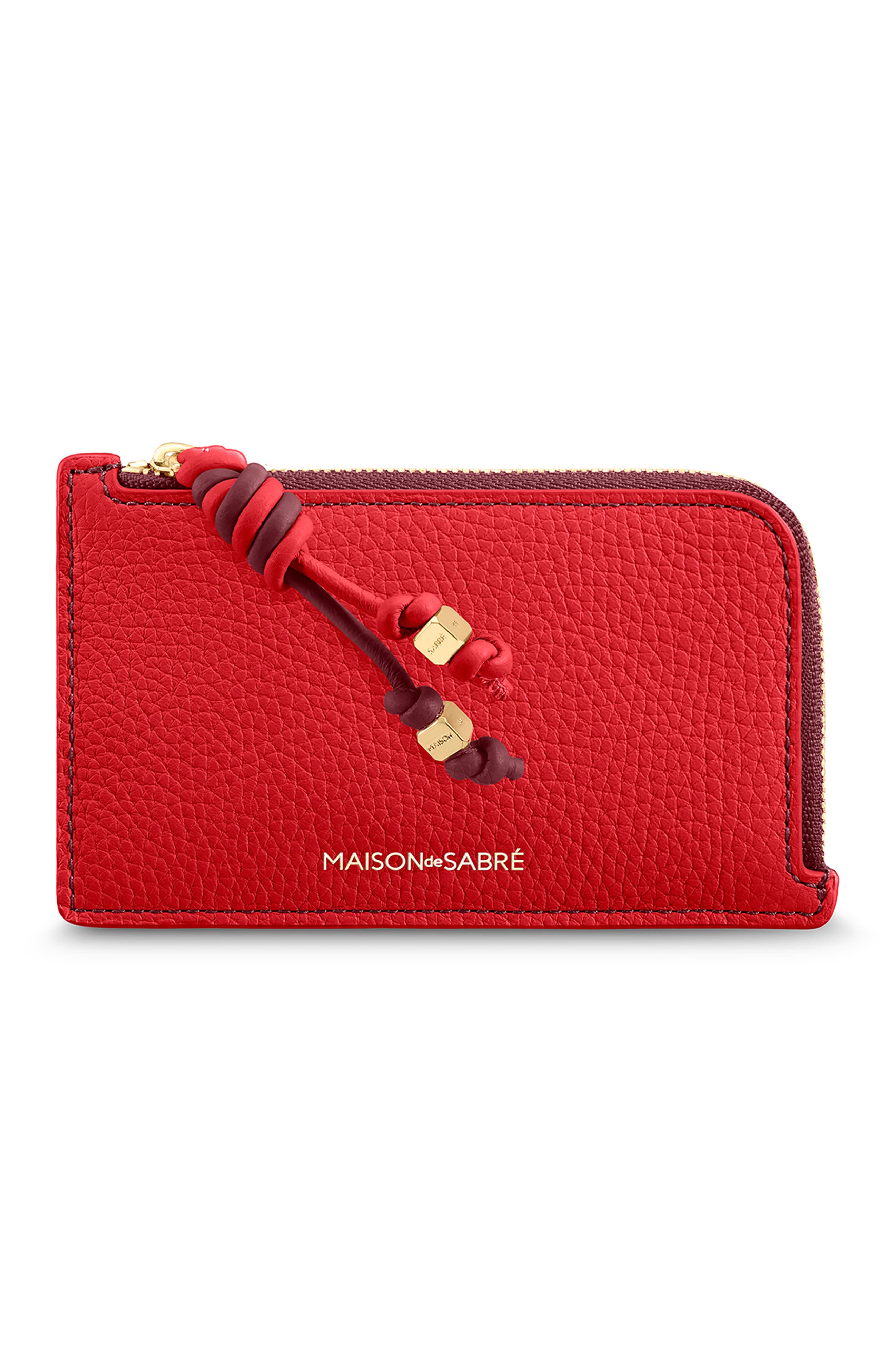 Maison De Sabre Maison De Sabré Leather Zip Card Holder