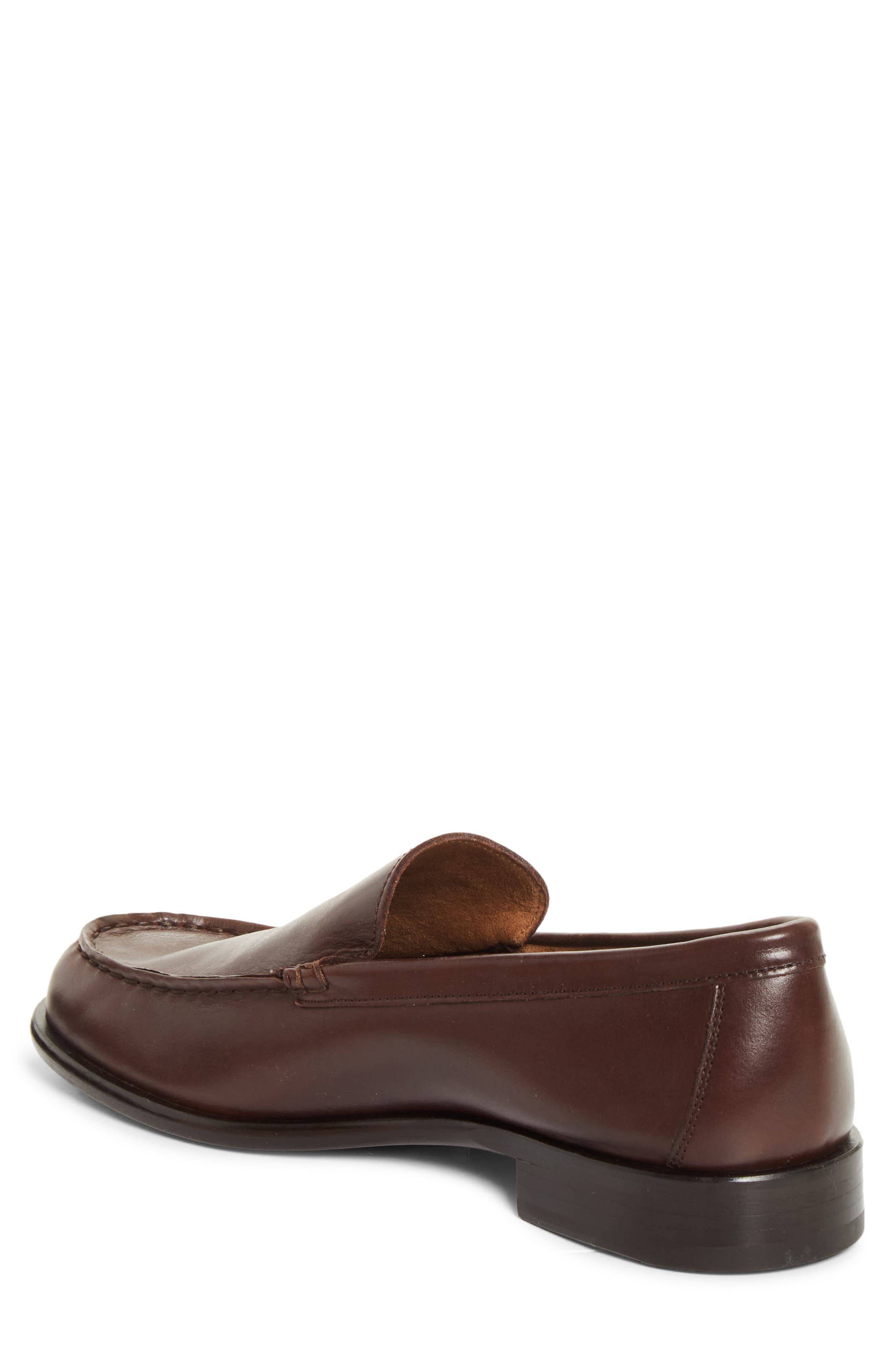 Minimal Leather Loafer, Alternate, color, BROWN