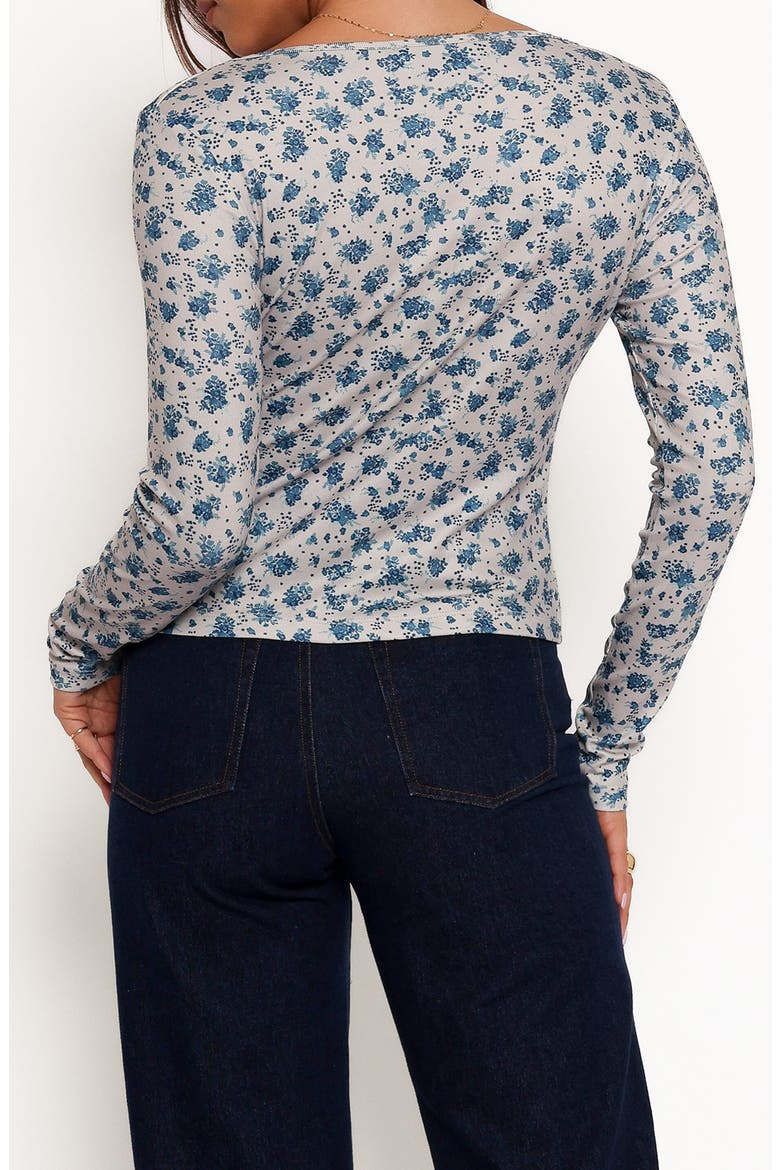 Keanu Floral Long Sleeve, Alternate, color, BLUE FLORAL