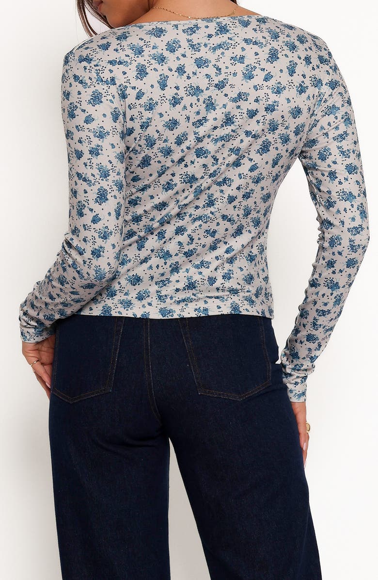 Petal & Pup Keanu Floral Long Sleeve, Alternate, color, Blue Floral