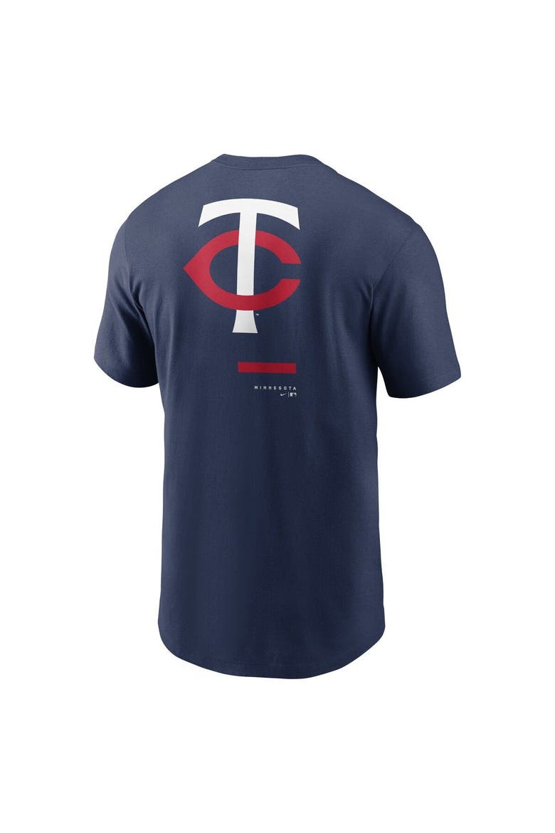 Men's Nike Navy Minnesota Twins Over the Shoulder T-Shirt, Alternate, color, Navy