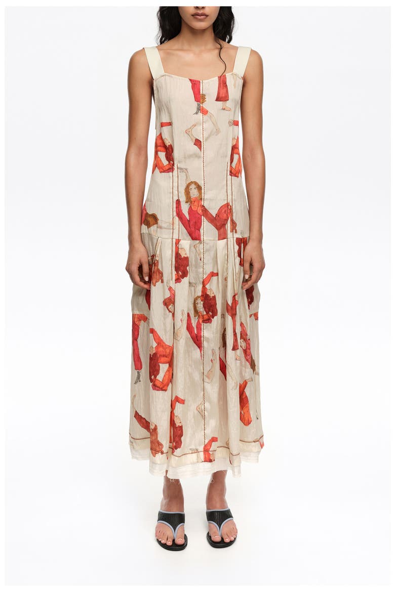 Dancers A-line strappy dress, Main, color, DANCERS