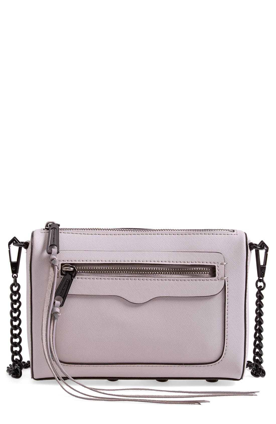 'Avery' Crossbody Bag, Main, color, SMOKE/ BLACK