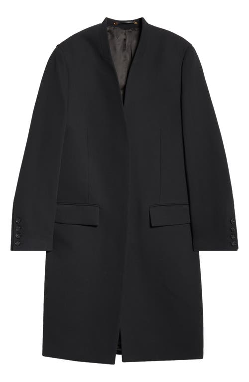 Totême Toteme Deep Pleated Coat In Black
