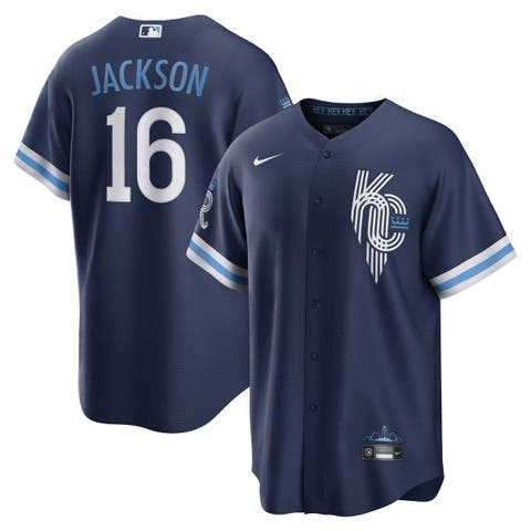 Men's Nike Bo Jackson Navy Kansas City Royals City Connect Replica Player Jersey