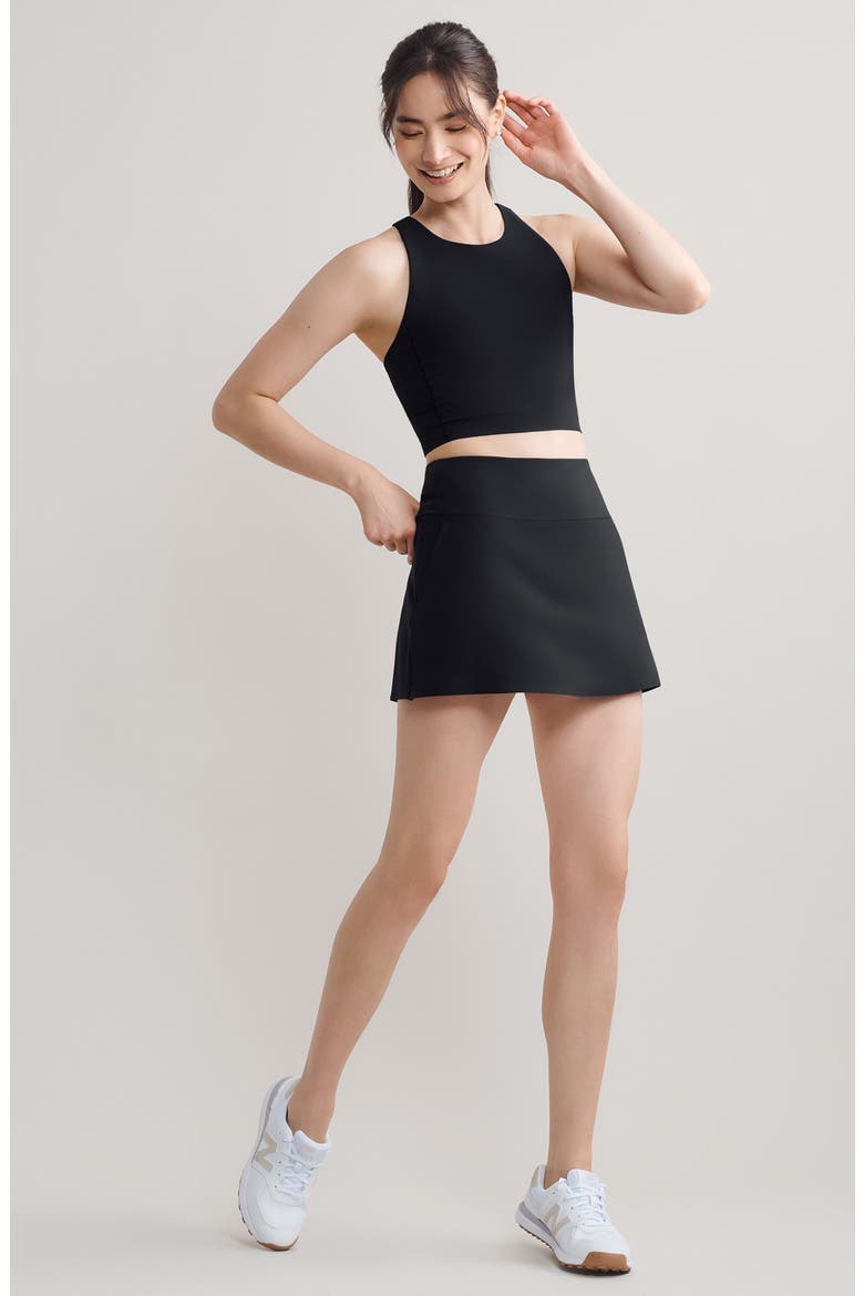 Course to Court 14-Inch Sport Skort, Alternate, color, BLACK
