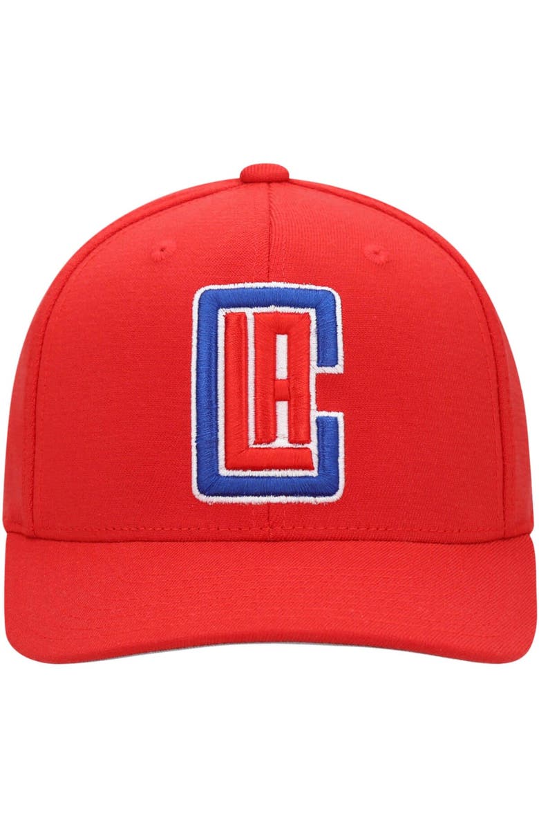 Mitchell & Ness Men's Mitchell & Ness Red LA Clippers Ground Stretch Snapback Hat, Alternate, color, Red