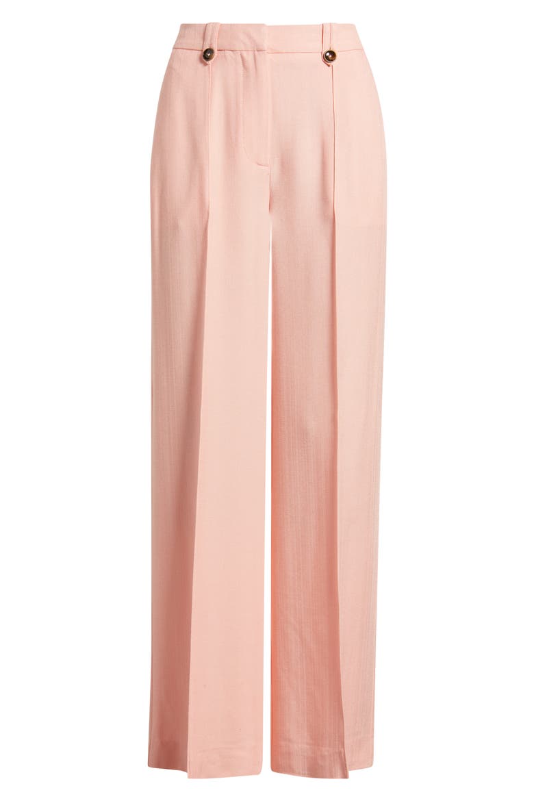 Magda Wide Leg Pleat Pants, Alternate, color, PINK