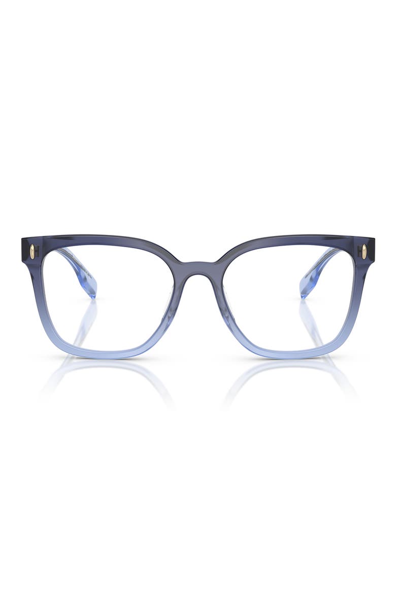 53mm Square Optical Glasses, Main, color, BLUE GRADIENT