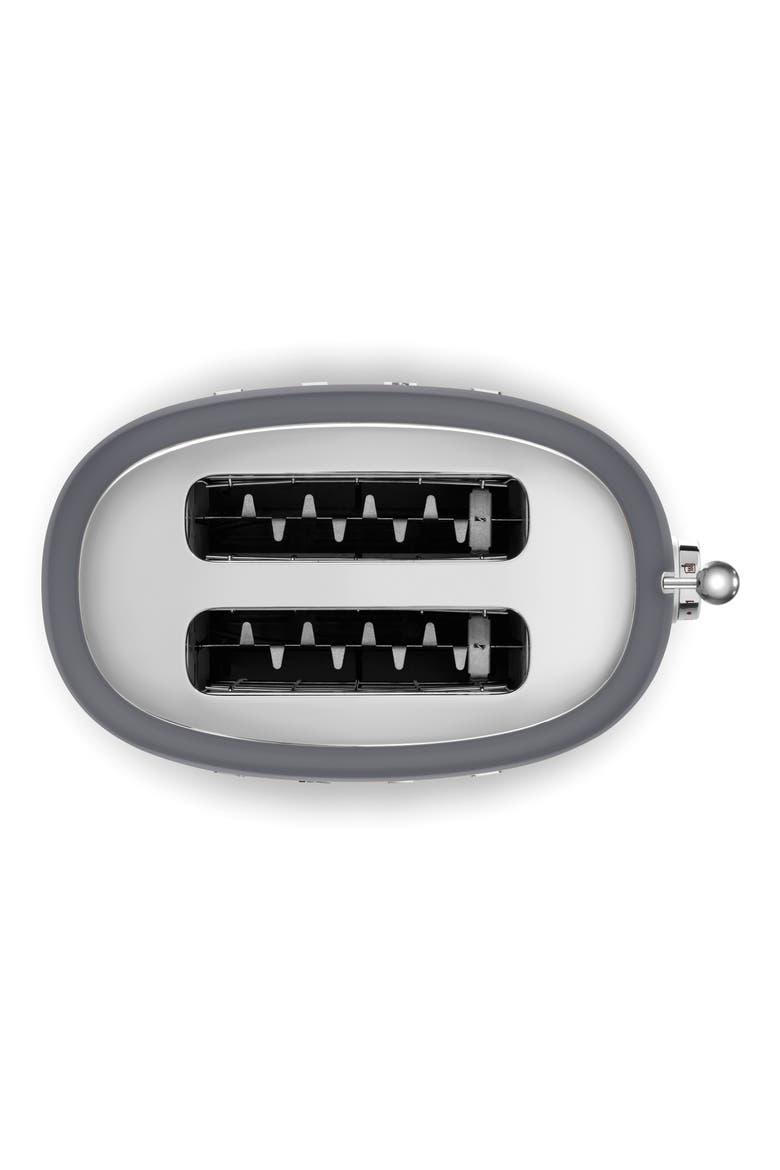 50s Retro Style Two-Slice Toaster, Alternate, color, SLATE GREY