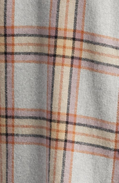 Treasure & Bond Grindle Brushed Plaid Shirt In Grey Heather- Multi Sal Plaid