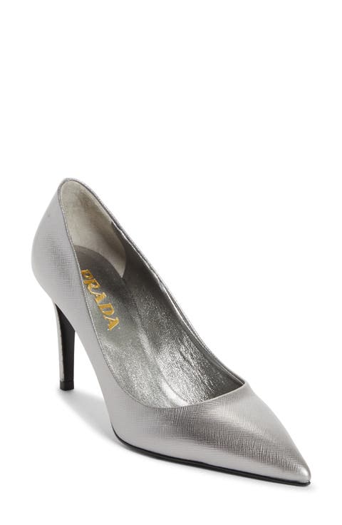 Saffiano Leather Pump (Women)