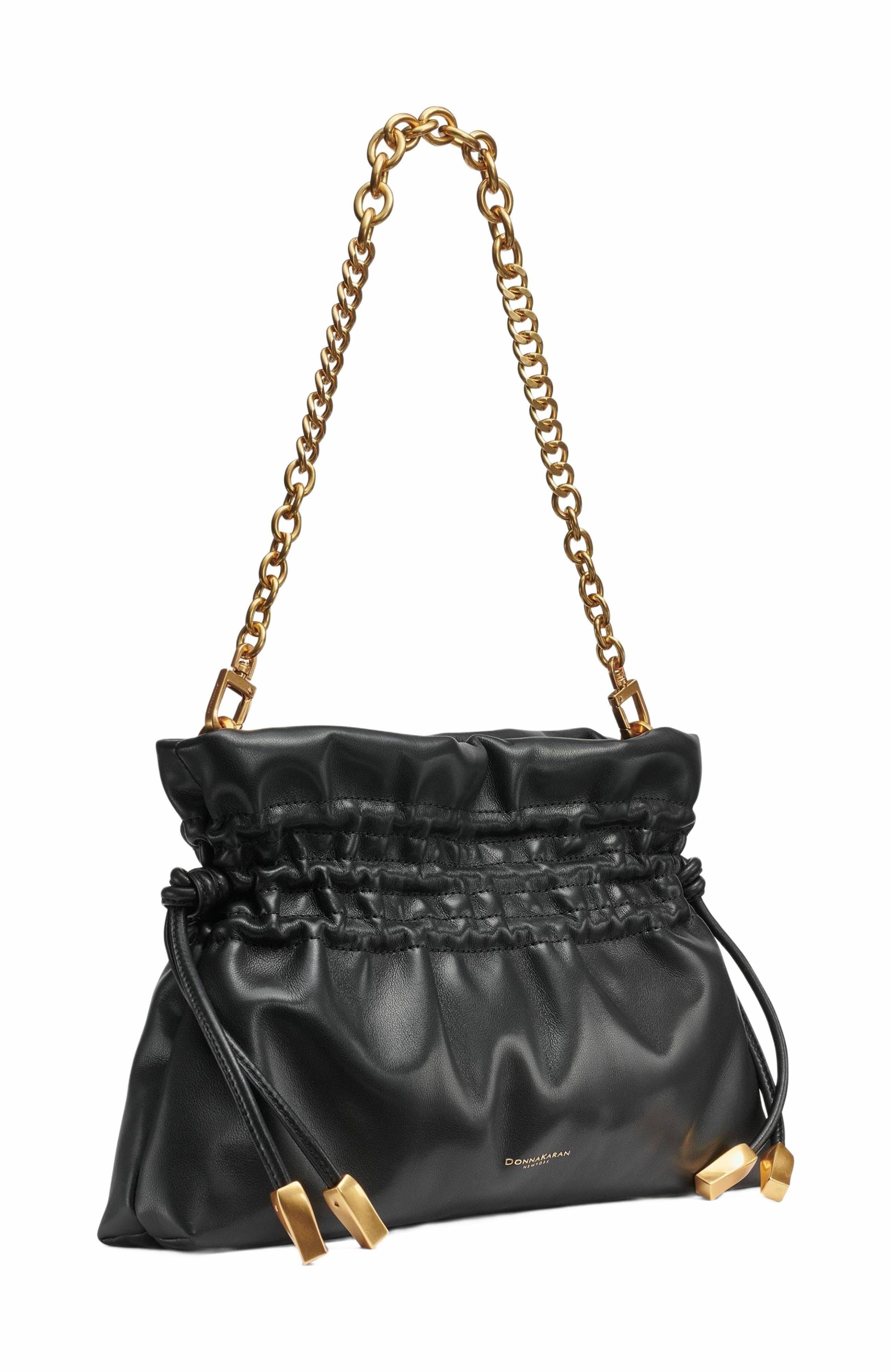 Donna Karan New York Southold Clutch, Alternate, color, Black/Gold