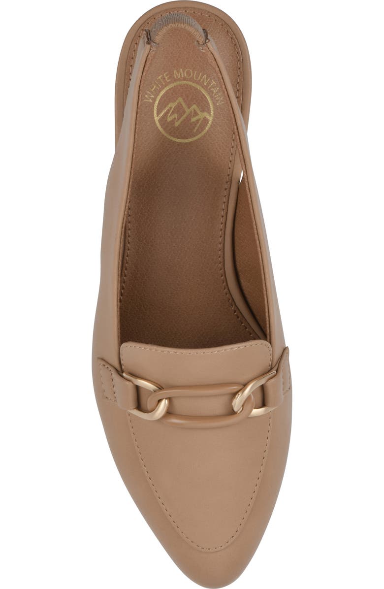 White Mountain Footwear Boreal Slingback Mule, Alternate, color, Beige/ Smooth Leather