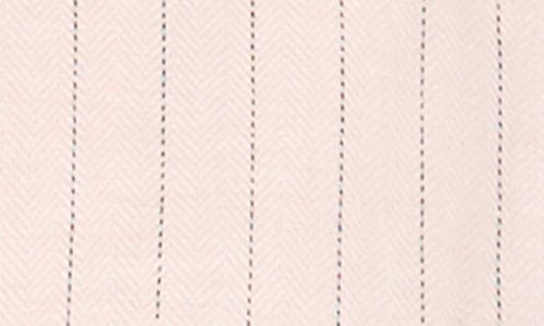 Shop Vince Camuto Pinstripe Cotton & Linen Vest In Almond