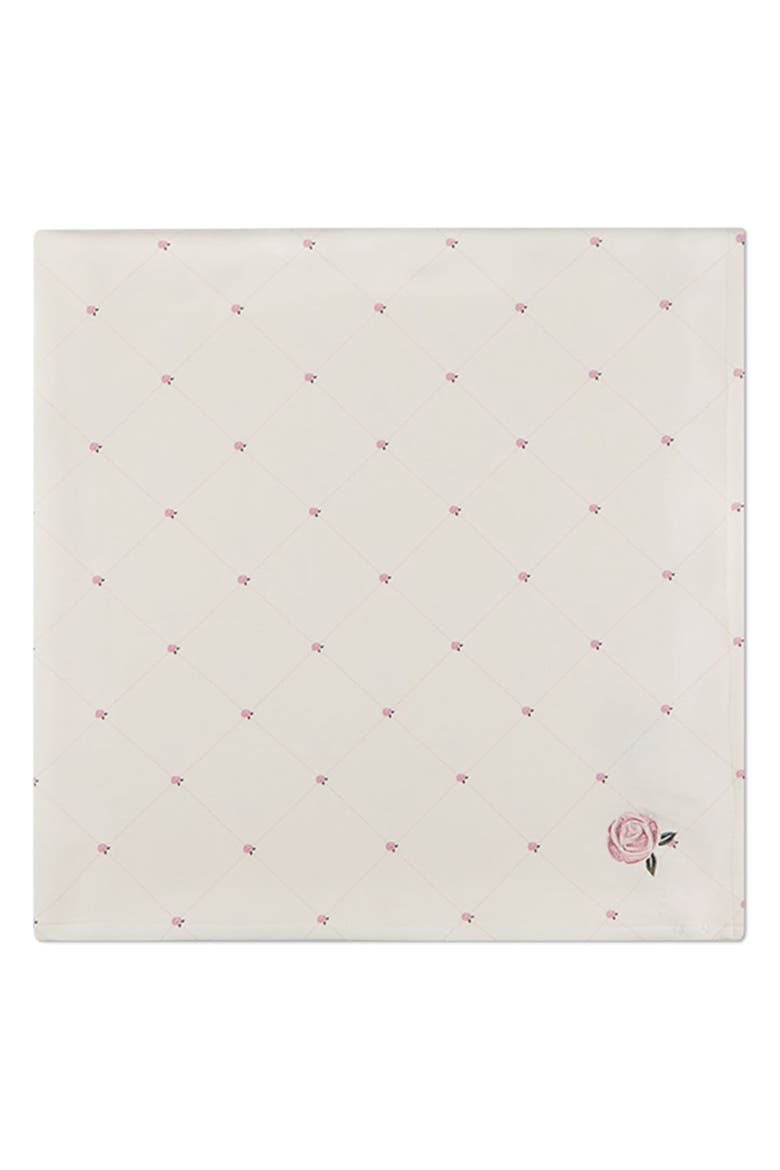 Baby Rosettes and Stitching Swaddle Blanket, Alternate, color, Pink