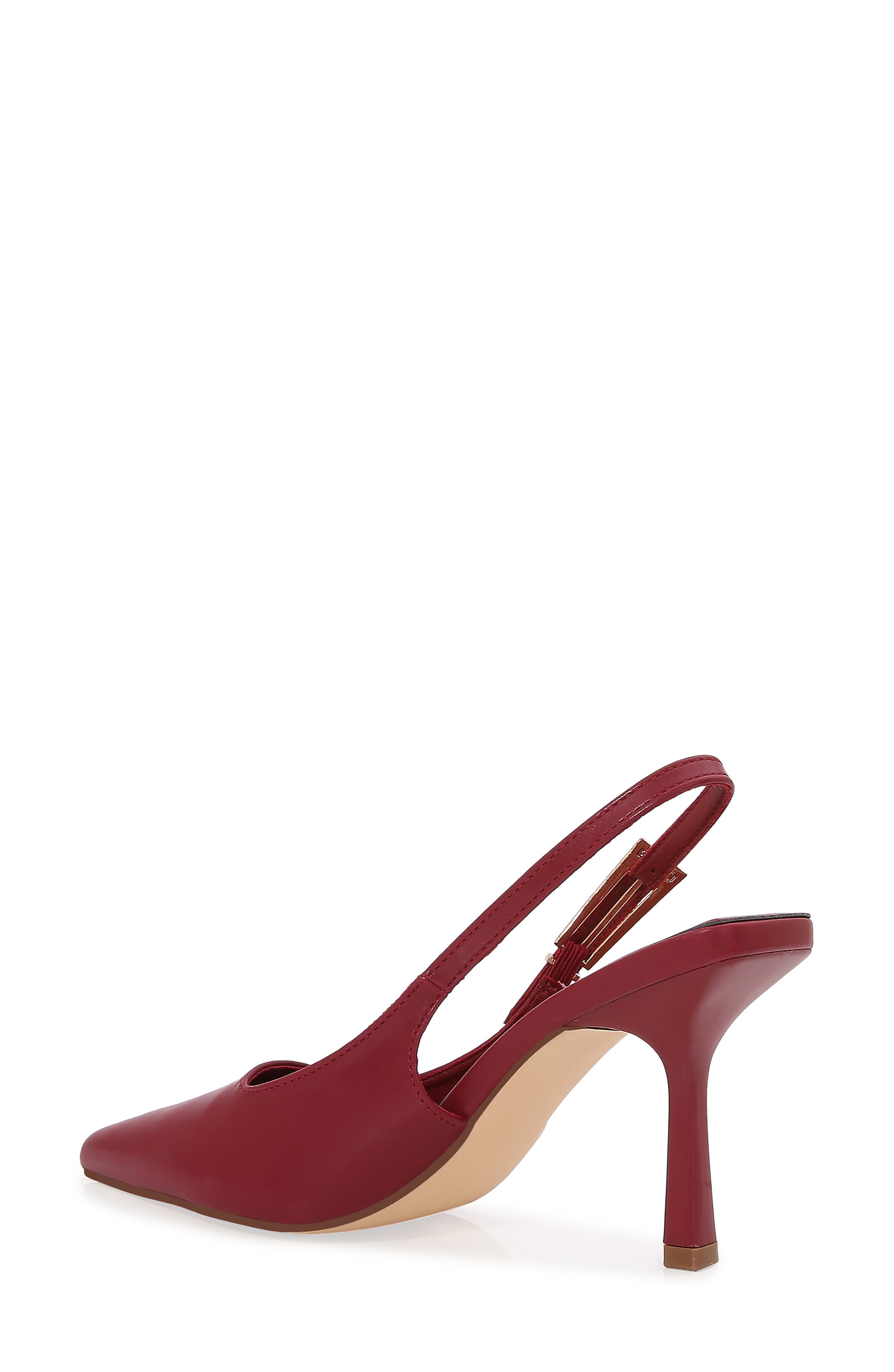 Pointed Toe Slingback Pump, Alternate, color, WINE