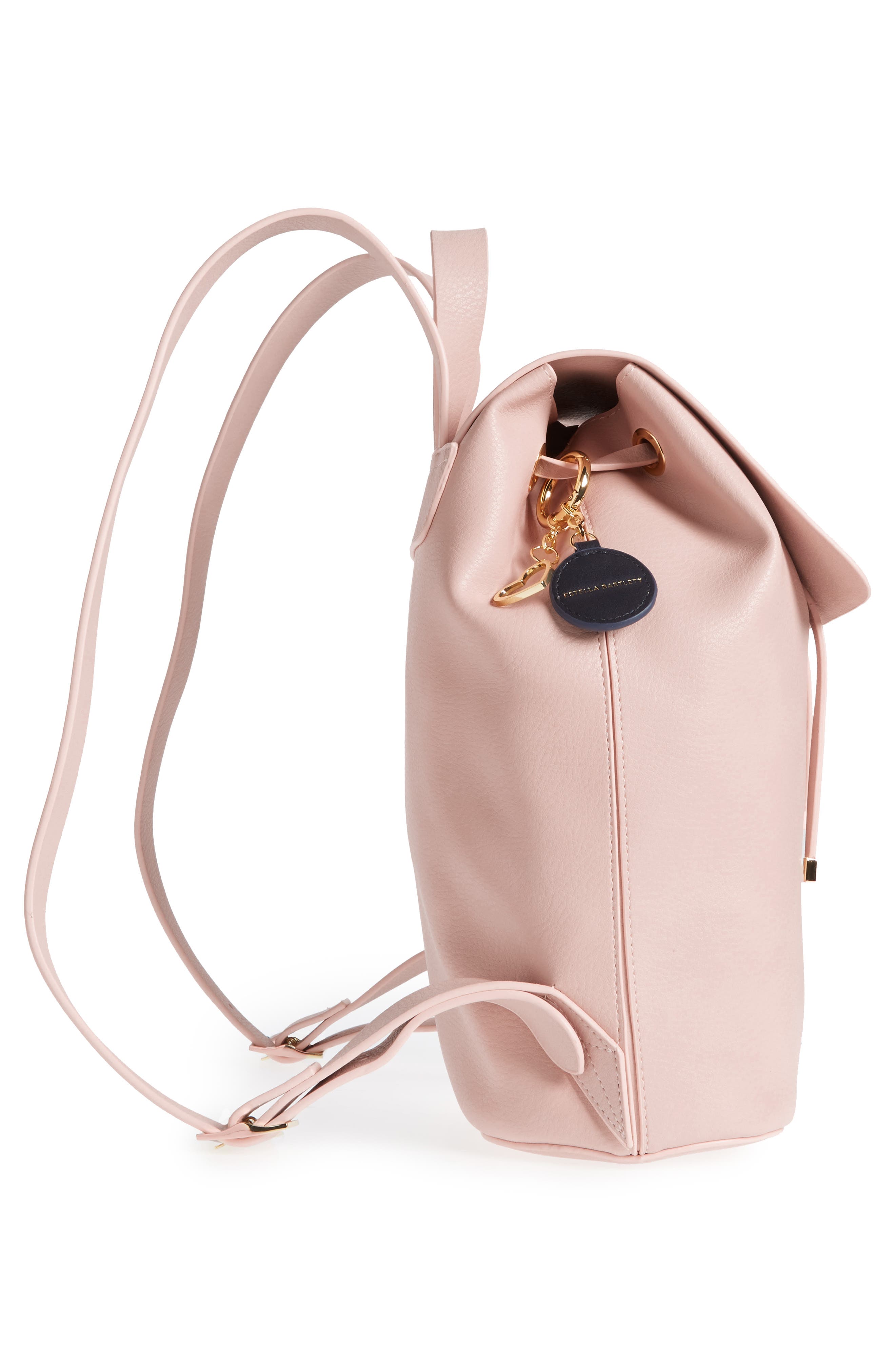 Faux Leather Backpack, Alternate, color, PINK