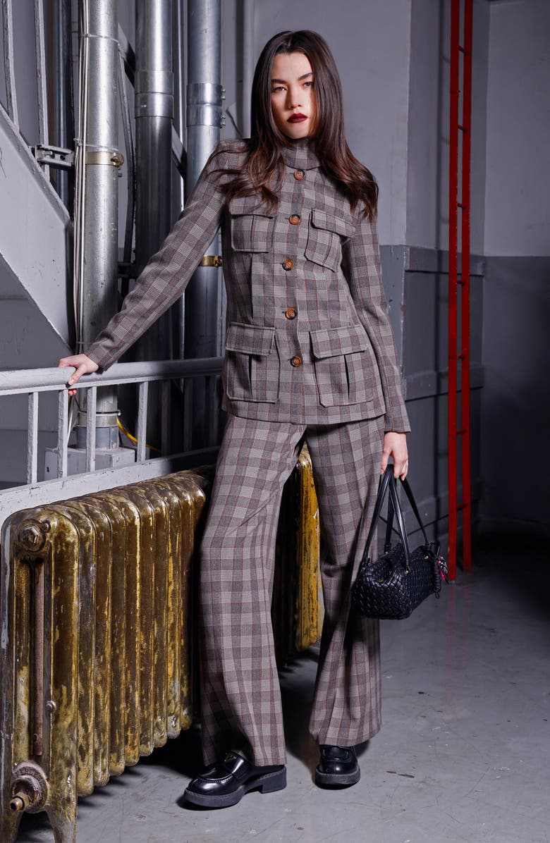 Walter Baker Spencer Plaid Jacket, Alternate, color, Winston Plaid