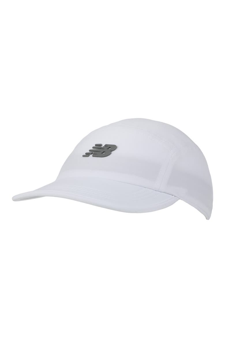 Five-Panel Run Hat, Main, color, WHITE