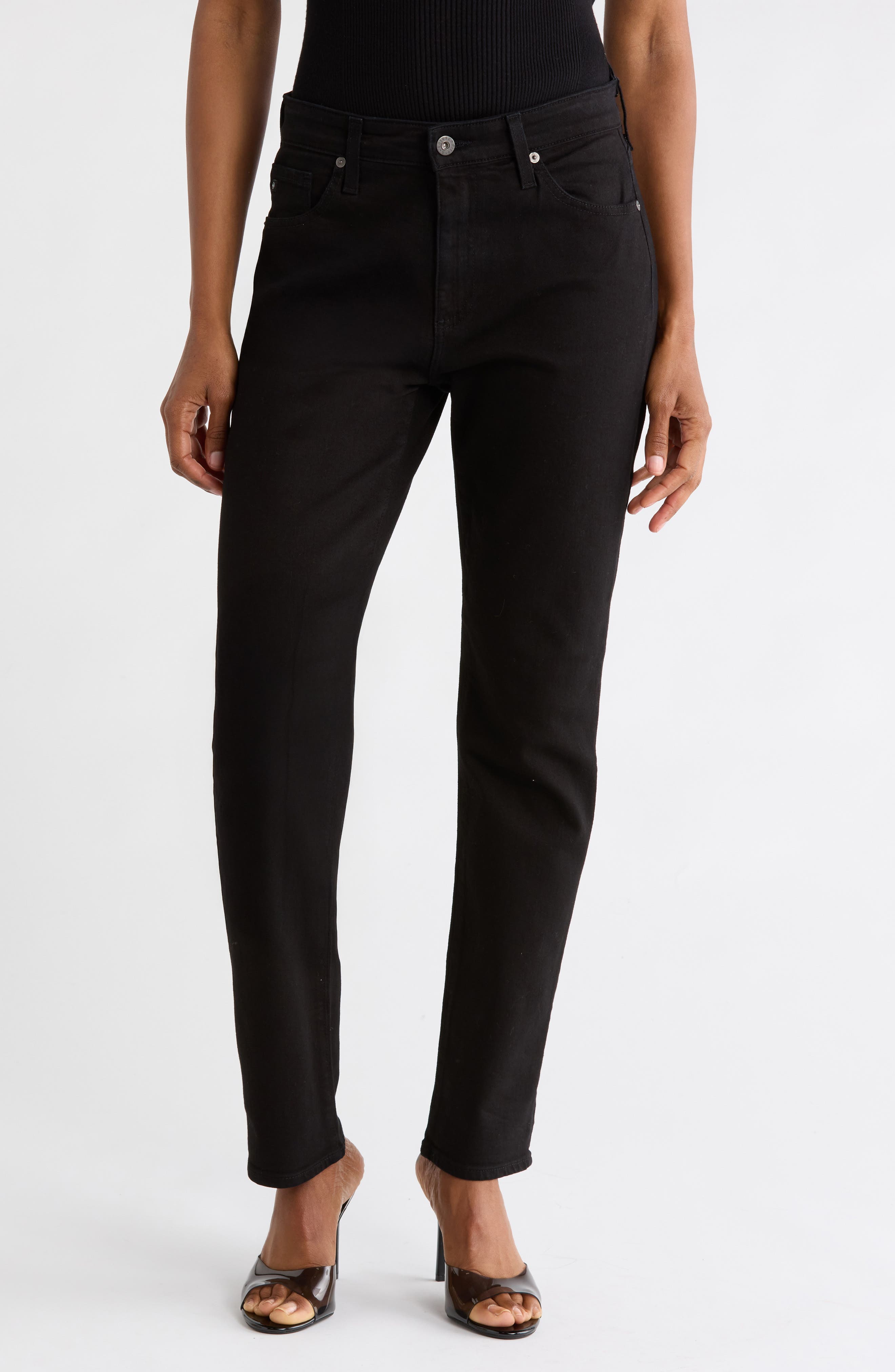 Mari Slim Ankle Straight Leg Jeans