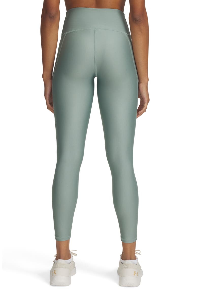 High Waist Print Panel Performance Ankle Leggings, Alternate, color, GRN