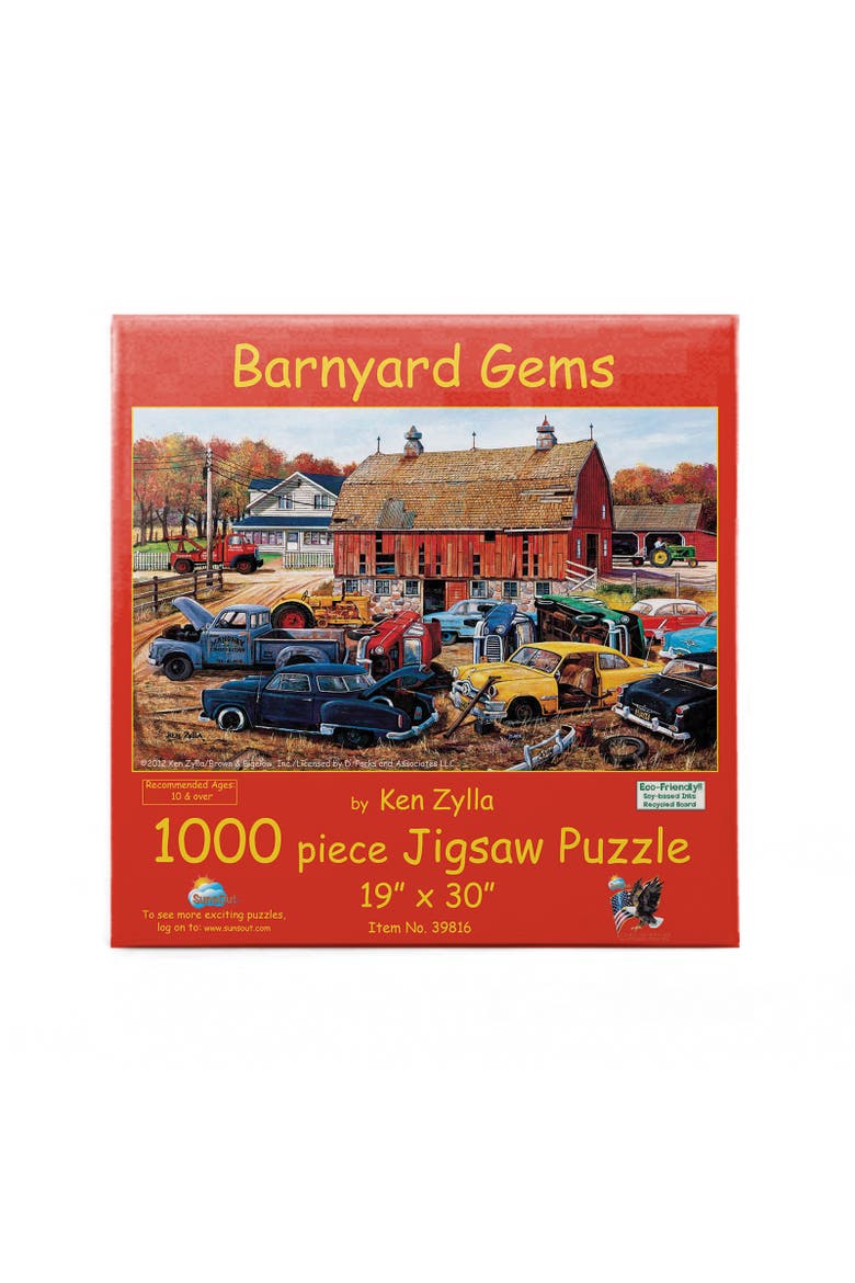 Barnyard Gems 1000 piece Jigsaw Puzzle for Adults, Alternate, color, Multicolor