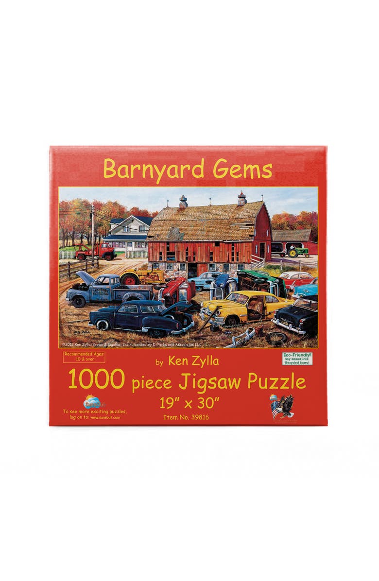 Sunsout Barnyard Gems 1000 piece Jigsaw Puzzle for Adults, Alternate, color, Multicolor