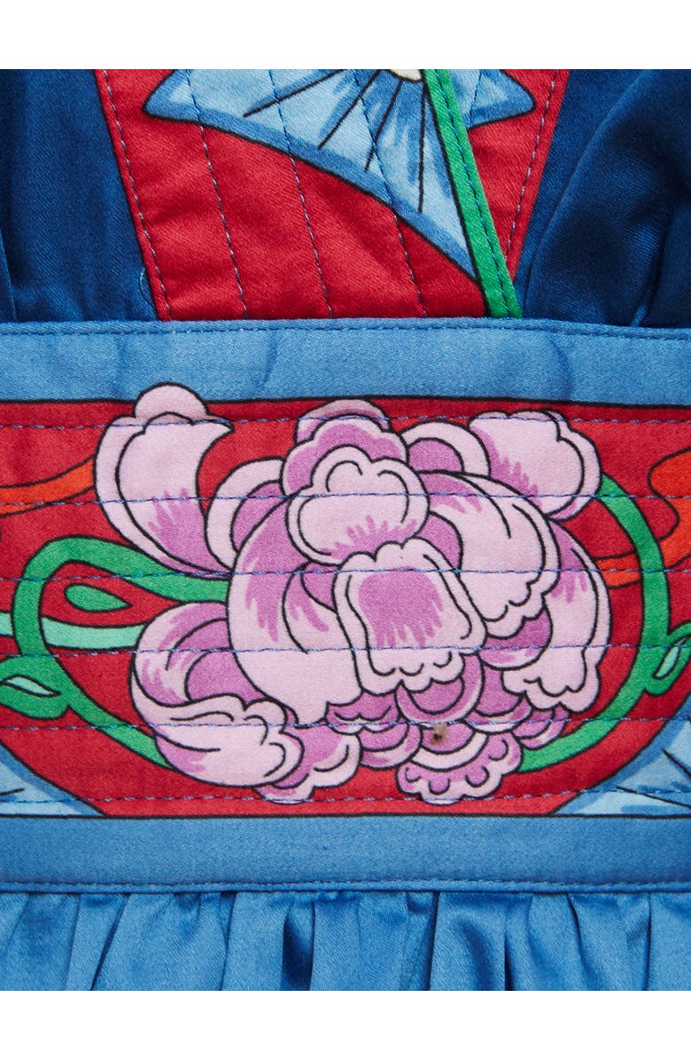 La DoubleJ Margherita Dress Taormina Placée Navy, Alternate, color, 