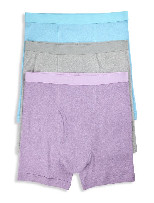HARBOR BAY BY DXL HARBOR BAY BY DXL BIG & TALL 3-PK HEATHERED BOXER BRIEFS