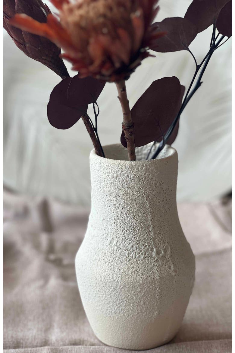 Leda Crater Vase, Alternate, color, White